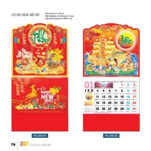 Lịch Treo Tường Lò Xo 2027 VL Mẫu VLLXG01 (37 x 70cm) Quà Tặng Bàn Làm Việc Văn Phòng Hiện Đại in logo doanh nghiệp quà tặng Tết tại Quà Tặng Văn Phòng