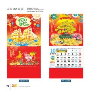Lịch Treo Tường Lò Xo 2027 VL Mẫu VLLXG05 (37 x 70cm) Quà Tặng Bàn Làm Việc Văn Phòng Hiện Đại in logo doanh nghiệp quà tặng Tết tại Quà Tặng Văn Phòng