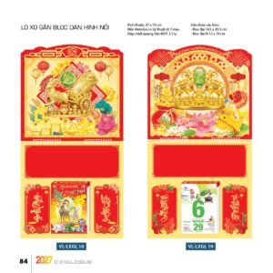 Lịch Treo Tường Lò Xo 2027 VL Mẫu VLLXG18 (37 x 70cm) Quà Tặng Bàn Làm Việc Văn Phòng Hiện Đại in logo doanh nghiệp quà tặng Tết tại Quà Tặng Văn Phòng